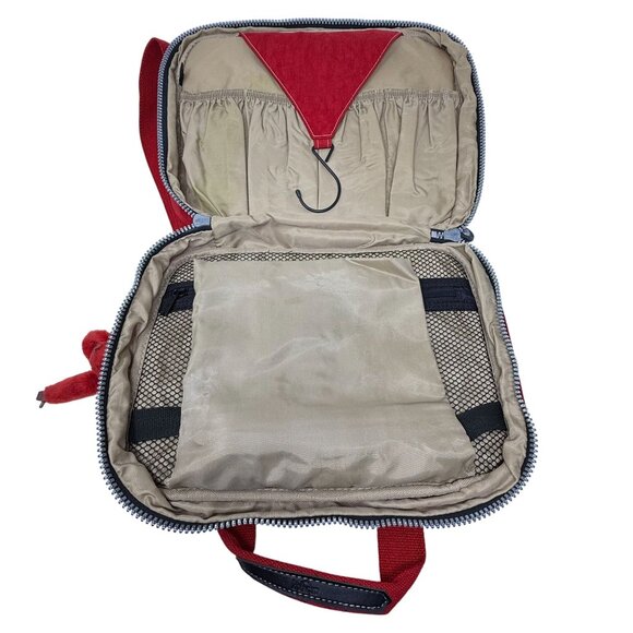 VTG Kipling Hanging Traveller Case Toiletry Bag Organizer John Monkey Keychain - Picture 6 of 11